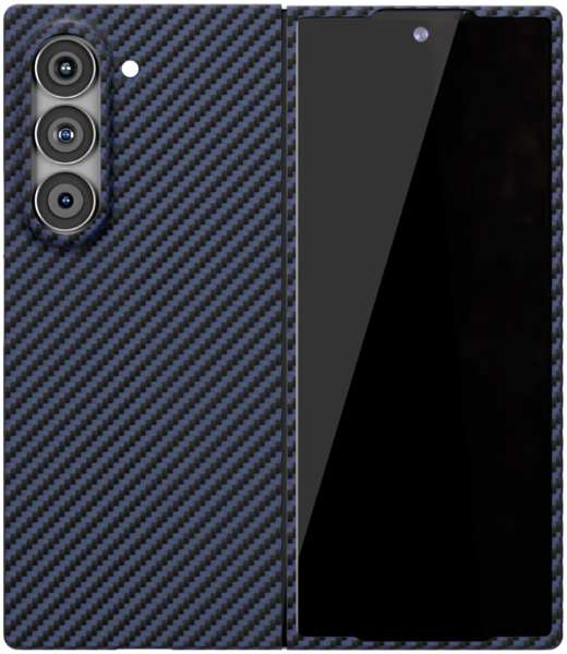 Чехол-накладка VLP Kevlar Case с MagSafe для Samsung Galaxy Z Fold6 синий 23992786