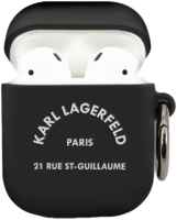 Чехол для наушников Karl Lagerfeld для Airpods 2 Silicone case with ring RSG logo