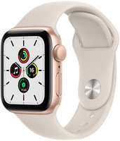Часы Apple Watch SE GPS 40мм корпус из алюминия розовое + ремешок сияющая звезда (MKQ03RU/A)