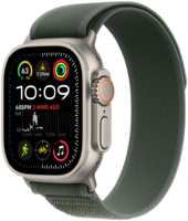 Часы Apple Watch Ultra 2 (2024) natural titanium +ремешок Trail Loop green / gray (M / L)