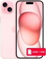 Смартфон Apple iPhone 15 Plus 256Gb eSIM + SIM Розовый