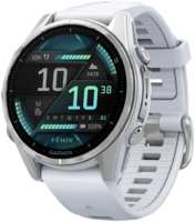 Часы Garmin Fenix 8 Amoled 43мм Cеребро с белым ремешком