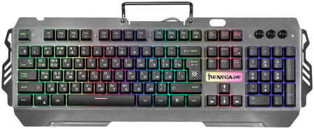 Проводная игровая клавиатура Defender Renegade GK-640DL RU RGB подсветка 9 режимов (45640