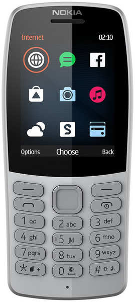 Мобильный телефон Nokia 210 DS (TA-1139) Grey/серый 27025742