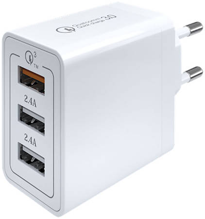 Сетевое зарядное устройство Red Line Tech 3 USB QC 3.0 (модель NQC-3A)