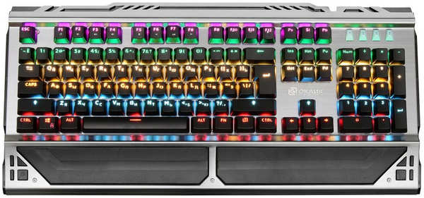Клавиатура Oklick 980G HAMMER механическая черный USB LED (подставка для запястий) 27056110