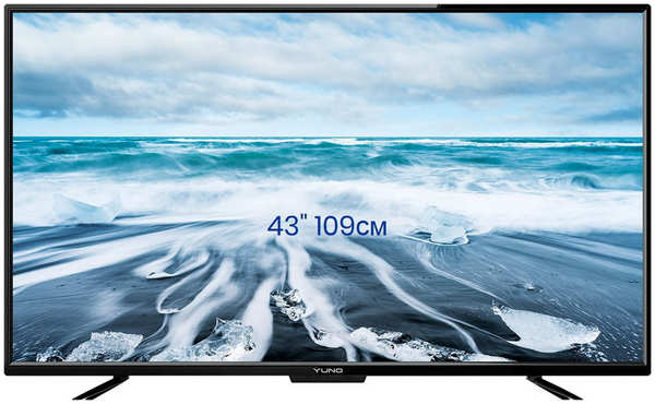 Телевизор Yuno ULM-43FTC145 (43″, Full HD, LED, DVB-T2/C)