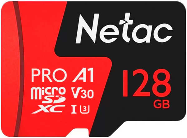 Карта памяти Netac microSDXC 128Gb Class10 P500 Extreme Pro adapter 27302211