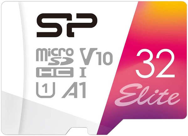 Карта памяти Silicon Power microSDHC 32Gb Class10 SP032GBSTHBV1V20SP Elite adapter 27302225