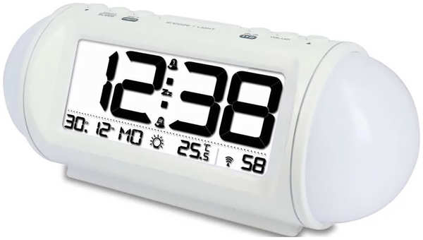 Часы со светильником и термометром BVItech BV-47Wxx БЕЛЫЙ 27304127