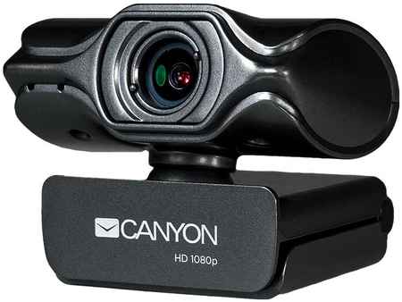 Web-камера для компьютеров Canyon C6 со штативом 2K Quad HD черный