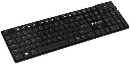 Бепроводная клавиатура Canyon ультратонкая HKB-W2 USB черный