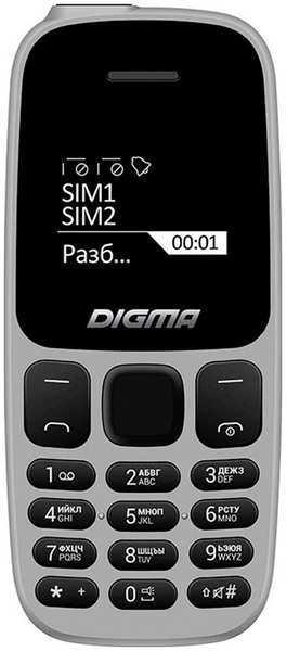 Мобильный телефон Digma Linx A106 32Mb серый 27331369