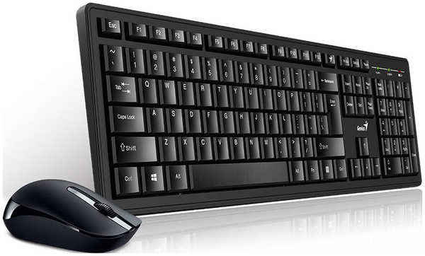 Комплект беспроводной Genius Smart KM-8200 клавиатура мышь, черный Smart KM-8200 клавиатура мышь черный 27345359