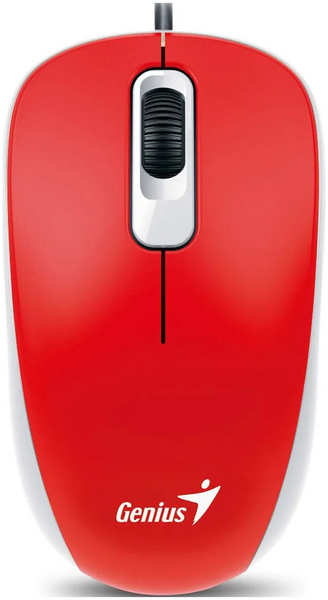 Мышь проводная Genius DX-110, красный DX-110 красный 27345537