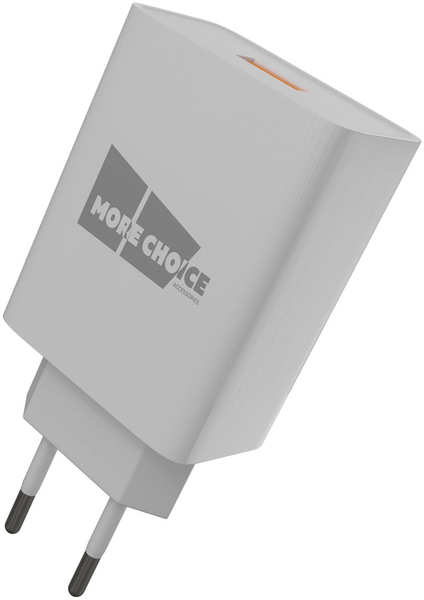 Сетевое ЗУ MoreChoice 1USB 3.0A QC3.0 для micro USB быстрая зарядка NC52QCm (White) 27347207