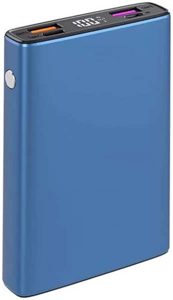Внешний аккумулятор TFN 10000 mAh Steel Mini LCD PD blue 27360497