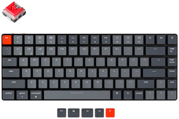 Клавиатура беспроводная Keychron K3, Red Switch (K3D1) K3 Red Switch (K3D1) 27370689