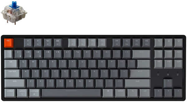 Клавиатура беспроводная Keychron K8, TKL, алюминиевый корпус, RGB подсветка, Gateron Switch (K8J2) K8 TKL алюминиевый корпус RGB подсветка Gateron Switch (K8J2)