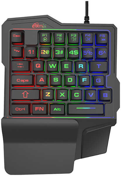Игровой клавиатурный блок Ritmix с подсветкой RKB-209 BL Gaming 27378785