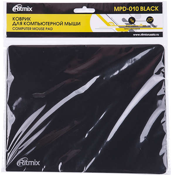 Коврик для мышек Ritmix MPD-010 Black 27378841