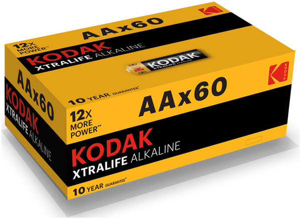 Батарейка Kodak XTRALIFE LR6 60 colour box [KAA-60] 60шт 27541471