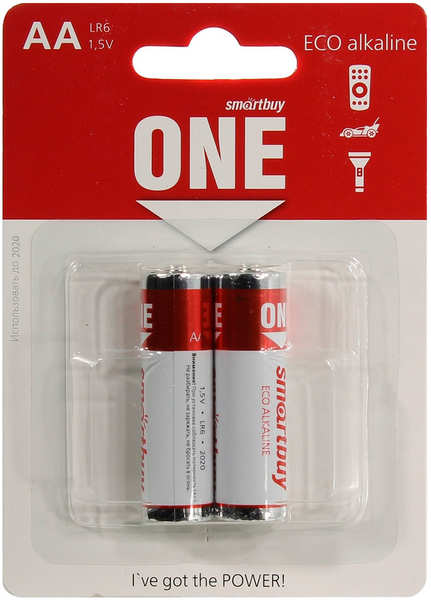 Батарейки Smartbuy ONE LR6 BL2 2шт 27541647