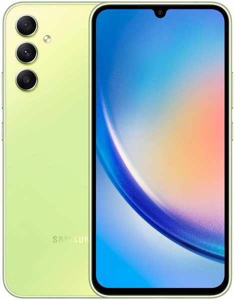 Смартфон Samsung Galaxy A34 SM-A346E 256Gb 8Gb зеленый лайм 3G 4G 27542111