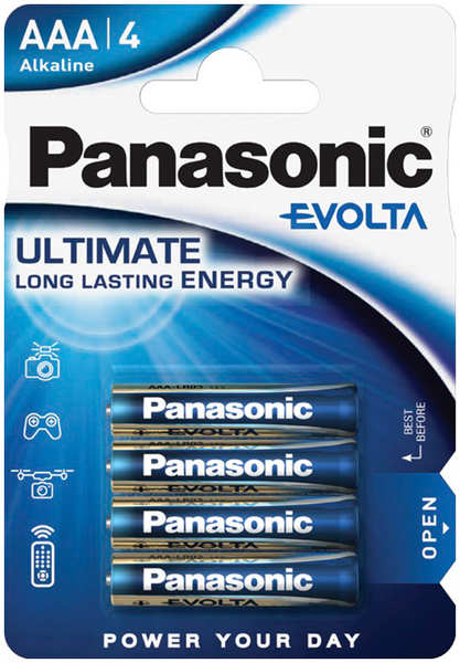 Батарейки Panasonic LR03 Evolta BL4 4шт 27542319