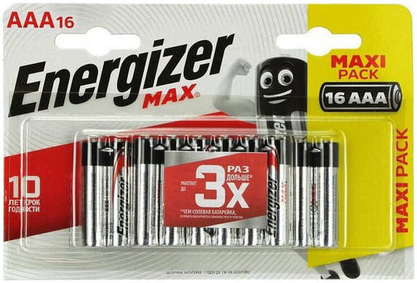 Батарейка Energizer LR03 Max BL16 16шт 27542537