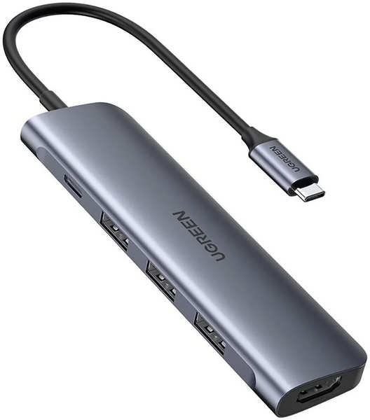 USB-концентратор 5 в 1 (хаб) Ugreen 3 х USB 3.0, HDMI, PD (50209) 3 х USB 3.0 HDMI PD (50209) 27552607