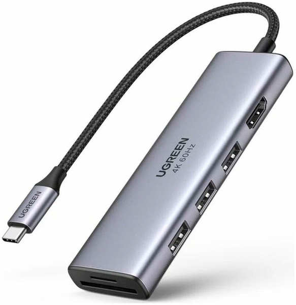 USB концентратор (хаб) Ugreen Premium 6 в 1, 3 х USB 3.0, HDMI, SD/TF (60383) USB концентратор (хаб) Ugreen Premium 6 в 1, 3 х USB 3.0, HDMI, SD/TF (60383) Premium 6 в 1 3 х USB 3.0 HDMI SD/TF (60383) 27552678