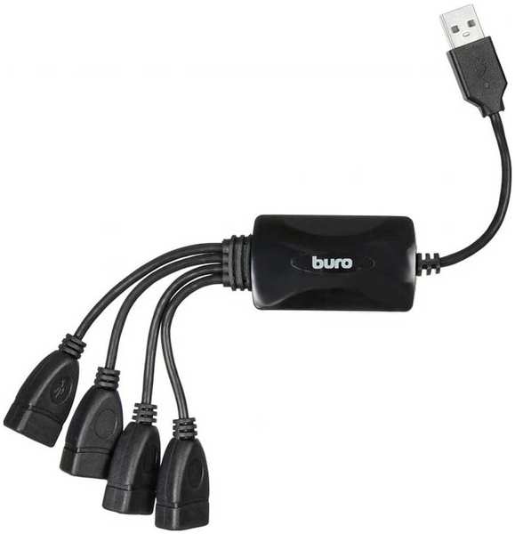Разветвитель USB Buro BU-HUB4-0.3-U2.0-Splitter, 4 порта, BU-HUB4-0.3-U2.0-Splitter 4 порта