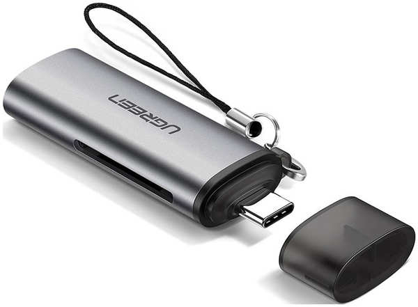 Картридер Ugreen USB-C 3.1, для карт памяти TF/SD (50704) USB-C 3.1 для карт памяти TF/SD (50704) 27557027
