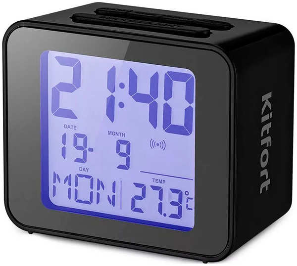 Часы с термометром Kitfort КТ-3303-1 черный 27590897