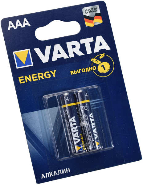 Батарейки VARTA ENERGY AAA бл.2 27592407