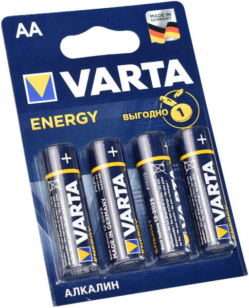 Батарейки VARTA ENERGY AA бл.4 27592498