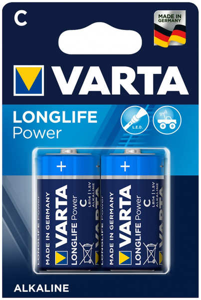 Батарейка VARTA LONGL. POWER C бл.2 27593497