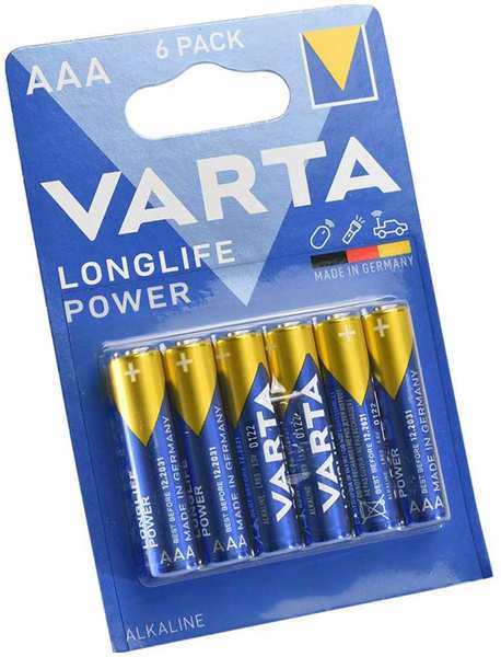 Батарейка VARTA LONGL. POWER AAA бл.6 27595849