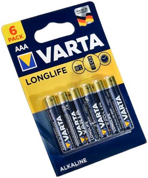 Батарейки VARTA LONGLIFE AAA бл.6