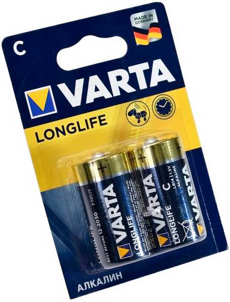 Батарейки VARTA LONGLIFE C бл.2 27595888