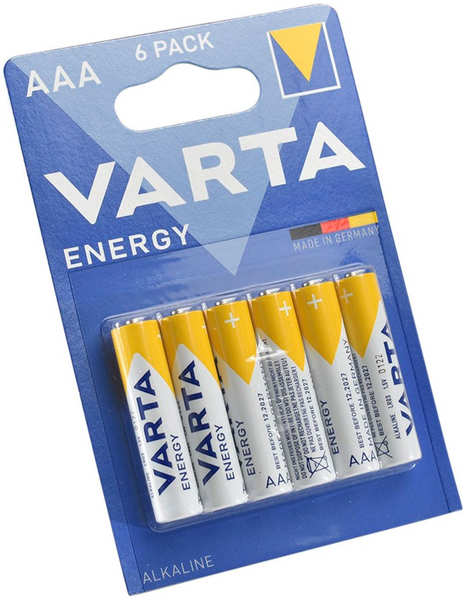 Батарейки VARTA ENERGY AAA бл.6 27597055