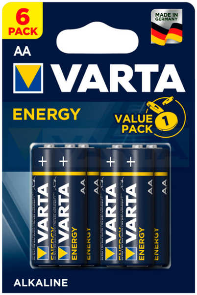 Батарейка VARTA ENERGY AA, бл.6 ENERGY AA бл.6