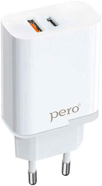 СЗУ Pero TC05, PD, 18W + USB-A Fast Charge, белый TC05 PD 18W + USB-A Fast Charge белый 27598868