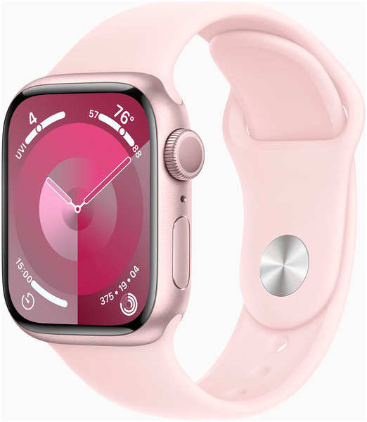 Смарт-часы Apple Watch Series 9, A2978, 41 мм, корпус розовый, Sport Band, ремешок розовый, M/L (MR943ZP/A) Смарт-часы Apple Watch Series 9, A2978, 41 мм, корпус розовый, Sport Band, ремешок розовый, M/L (MR943ZP/A) Watch Series 9 A2978 41 мм корпус розов 278413501