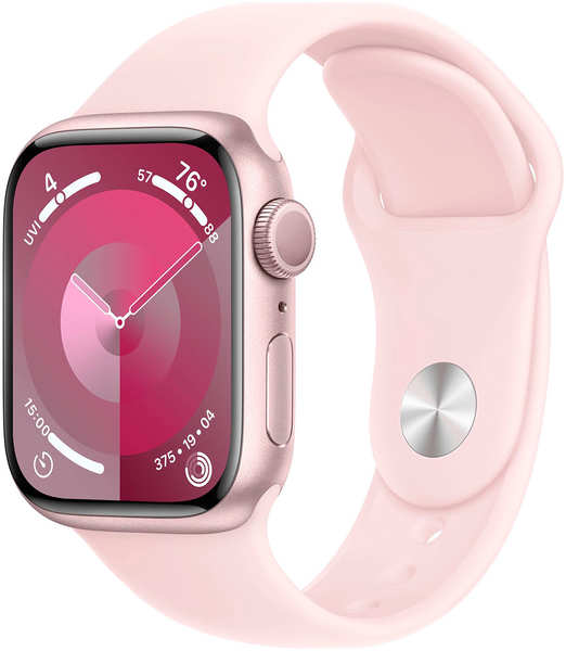 Часы Apple Watch Series 9, GPS, 45 mm, Pink Aluminium Case with Light Pink Sport Band, M/L, корпус розового цвета (MR9H3LL/A) Часы Apple Watch Series 9, GPS, 45 mm, Pink Aluminium Case with Light Pink Sport Band, M/L, корпус розового цвета (MR9H3LL/A) Wat 278498698