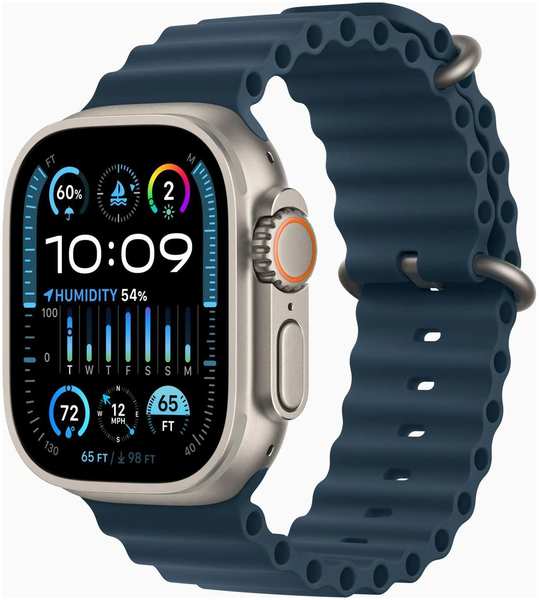 Умные часы и браслет Apple Watch Ultra 2 49mm Titanium Case with Ocean Band (MREG3LL/A) Умные часы и браслет Apple Watch Ultra 2 49mm Titanium Case with Ocean Band (MREG3LL/A)