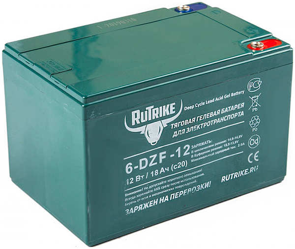 Тяговый аккумулятор Rutrike 6-DZF-12 (12V12A/H C2) 27902915