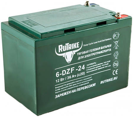 Тяговый гелевый аккумулятор Rutrike 6-DZF-24 (12V24A/H C2)