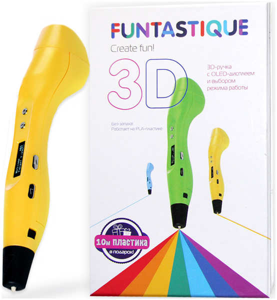 3D-ручка Funtastique ONE, цвет Желтый ONE цвет Желтый 27907177